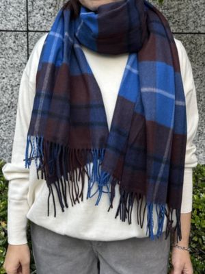 BLUE �� BROWN STOLE/F