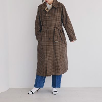 美品✨マッキントッシュ カシミヤ混リバーシブルポンチョコート