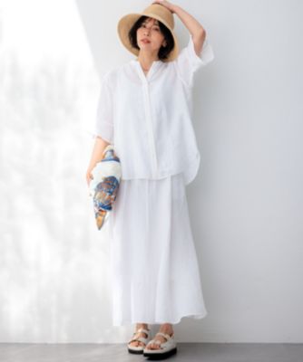 23区(ニジュウサンク)の【洗える】LIBECOリネン フレアスカート通販 