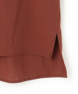 ICB(アイシービー)の【洗える】T/Rドライリネン クロップドシャツ通販