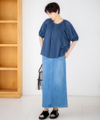 美品☆23区デニムスカート40 23区(ニジュウサンク)の【Oggi3月号掲載/新色追加/洗える】23区