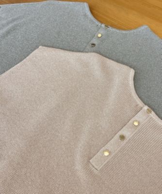 25SS✨新品タグ 23区 【洗える】コットンアセテート オーバーサイズ ニット 23区(ニジュウサンク)の【洗える】コットンアセテート オーバー
