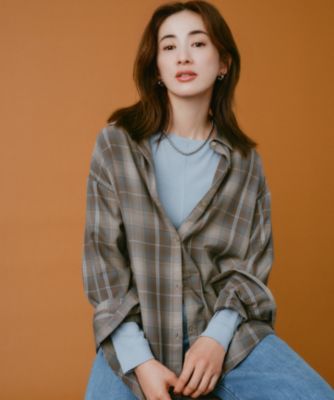 ANY(エニィ)のオンブレーチェックオーバーシャツ通販 | 集英社HAPPY