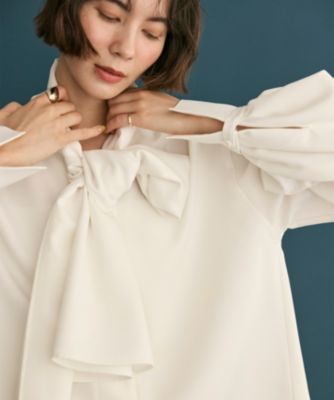 Newans(ハッシュニュアンス)の【洗濯機可】ビックリボンパウダリー