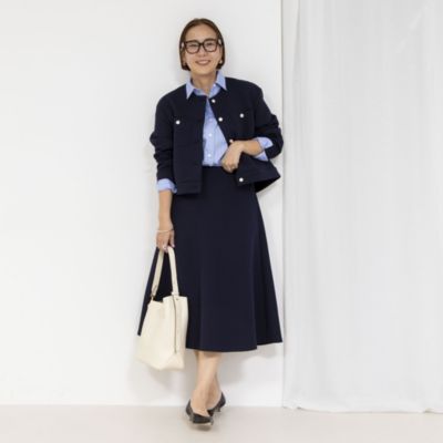 ノーリーズ　新作ウォッシャブルエアボールクルーネックブルゾン NOLLEY'S ブルゾン アウター ウォッシャブルエアボールクルー