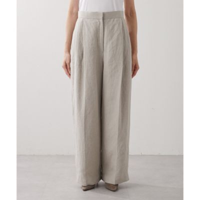 Whim Gazette(ウィム ガゼット)のリネンセンタープレスパンツ