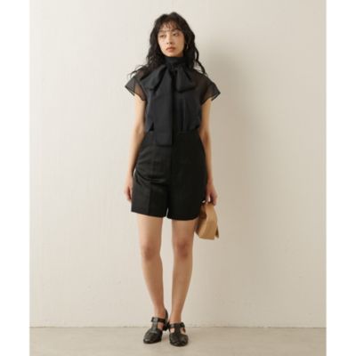 Whim Gazette シアーボウブラウス今季美品 Whim Gazette(ウィム ガゼット)のシアーボウタイブラウス通販