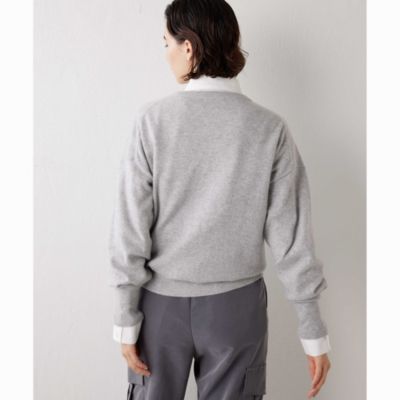 Whim Gazette(ウィム ガゼット)のカシミヤパール釦カーディガン通販