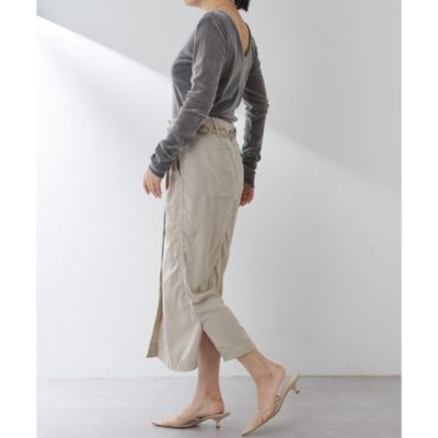 【新品タグ付】Whim Gazette グレー フロッキーバックシャンカットソー Whim Gazette｜フロッキーバックシャンカットソー | Rakuten