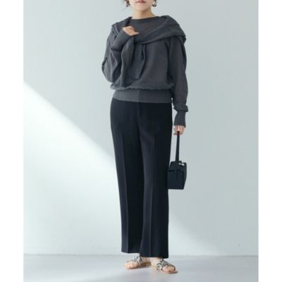 Whim Gazette(ウィム ガゼット)のストレッチスリットパンツ通販 Whim Gazette(ウィム ガゼット)のストレッチスリットパンツ通販
