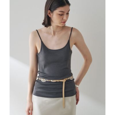 ウィムガゼット　シャギーキャミソール Whim Gazette(ウィム ガゼット)の【GEMINI】シルクリブキャミソール