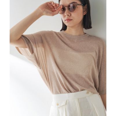 美品★ウィムガゼット★ラメニットTシャツ Whim Gazette(ウィム ガゼット)のラメニットTシャツ通販