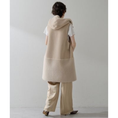 THE PAUSE ボアフードロングジレ Whim Gazette｜【THE PAUSE】ボアフードロングジレ | Rakuten