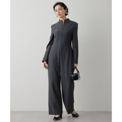 【2024／55000円】 Whim Gazette ダブルクロスジャンプスーツ Whim Gazette(ウィム ガゼット)のダブルクロスジャンプスーツ通販