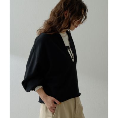 Whim Gazette(ウィム ガゼット)のスウェットVネックプルオーバー2通販
