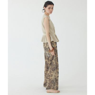 【Whim Gazette】 THE PAUSEペプラムノースリーブプルオーバー Whim Gazette(ウィム ガゼット)の【THE PAUSE】ペプラム