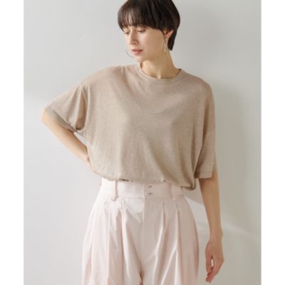 美品★ウィムガゼット★ラメニットTシャツ Whim Gazette(ウィム ガゼット)のラメニットTシャツ通販 | 集英社HAPPY