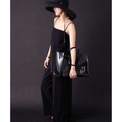 085ウィムガゼット21AW3.2万オールシーズンダブルクロスサロペット黒36 Whim Gazette(ウィム ガゼット)の【THE PAUSE】ダブルクロスサロペット