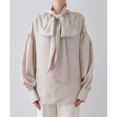 Whim Gazette(ウィム ガゼット)のシルキーボウタイブラウス通販