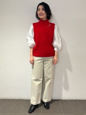 human woman / ヒューマンウーマン ◆アウトリンキングハイネックベスト human woman(ヒューマン ウーマン)の◇アウトリンキング