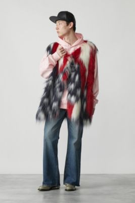 MASU(エムエーエスユー)のMARBLE FLAG FUR VEST通販 | mirabella homme