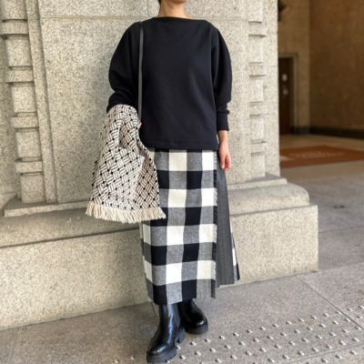 12closet 【洗える】まるで毛布なあったかボートネックスウェット