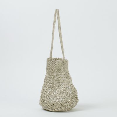 BAGMATI/バグマティ　マクラメバック 追加》【BAGMATI/バグマティ】METALIC BAG：マクラメバッグ