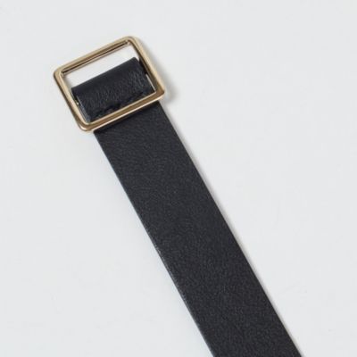 【美品】LEFIJE レフィエ　レザーベルト　ブラック　ゴールド　80 LEFIJE(レフィエ)の【福田麻琴さんセレクト】バックルレザー