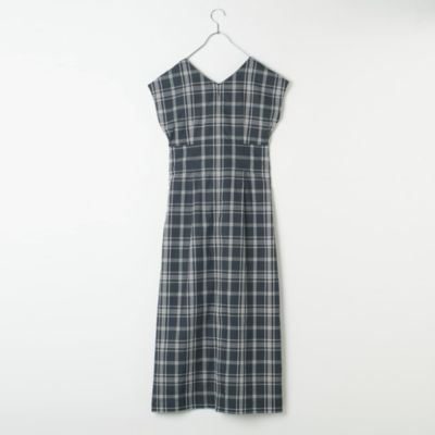 12closet チェックワンピース綿100% 12closet(トゥエルブクローゼット)の【コラボ】【洗える】撥水