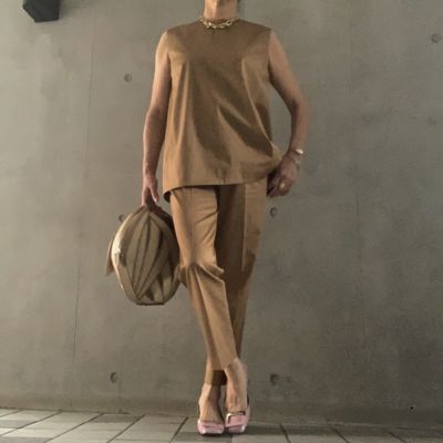 エムフィル36 テーパードパンツ M・fil×eclat(エムフィル×エクラ)の【戸野塚かおるさん別注