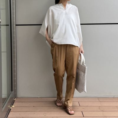 E by eclat(イーバイエクラ)の涼やかポンチョ風ブラウス通販