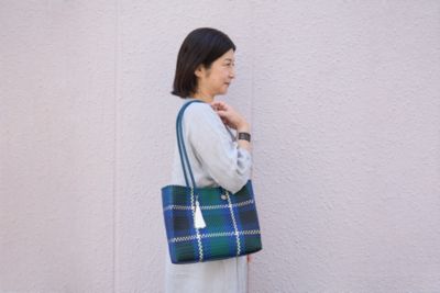レトラ　メルカドバッグ Letra×hal オリジナルチェック 完売品 レトラ メルカドバッグ Letra×hal オリジナルチェック