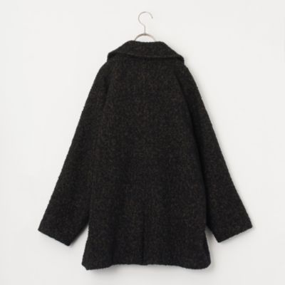 新品✨️定価6.4万　22AW　ティッカ　ショートピーコート　キャメルブラウン 新品✨️定価6.4万 22AW ティッカ ショートピーコート キャメル
