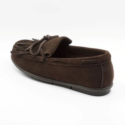 ブラウン スエード モカシン フリンジ付き enchanted(エンチャンテッド)の【APOM】本革フリンジモカシン通販