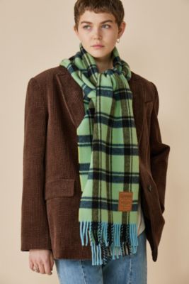 GANNI(ガニー)のDouble Face Wool Check Scarf通販 | mirabella