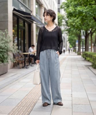 STYLE DELI(スタイルデリ)の涼しいテンセルデニム風ギャザーパンツ通販