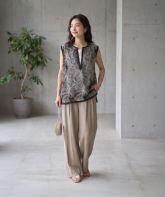 STYLE DELI(スタイルデリ)の【selection】刺繍レースシアーベスト通販