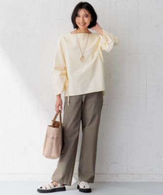 23区【Oggi4月号掲載/洗える】スラブツイルストレッチ ベイカー パンツ 23区 L(ニジュウサンク エル)の【Oggi4月号掲載/洗える】スラブ