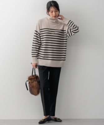 23区(ニジュウサンク)のピュアカシミヤ タートルネック ニット