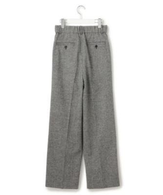 23区(ニジュウサンク)のシルクネップヘリンボーン ワイドパンツ