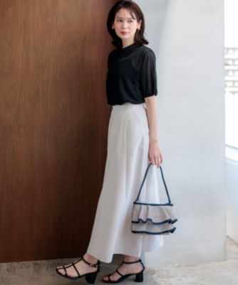 組曲 L(クミキョク エル)のシュットクロスフレア スカート通販