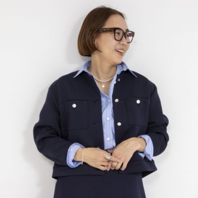 NOLLEY'S(ノーリーズ)のウォッシャブルエアボールクルーネック