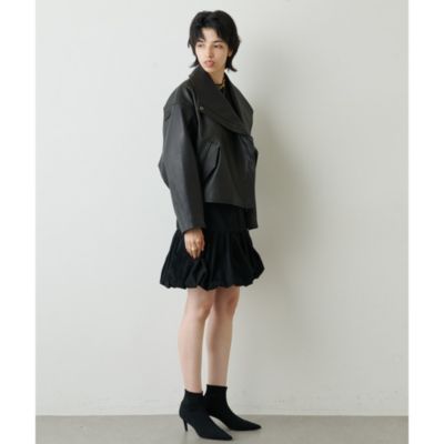 Whim Gazette(ウィム ガゼット)のレザーライダースブルゾン通販