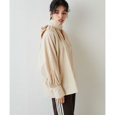 Whim Gazette(ウィム ガゼット)のドルマンボウタイブラウス通販