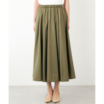 Whim Gazette/ウィムガゼット　ミリタリーツイルスカート　カーキ ウィムガゼット Whim Gazette ミリタリースカート （khaki