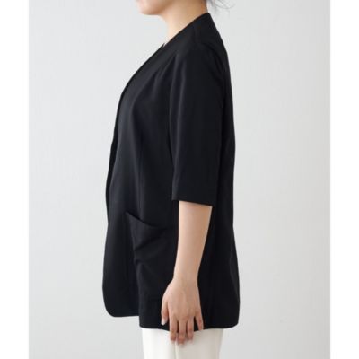 Whim Gazette(ウィム ガゼット)のカラーレスハーフスリーブジャケット