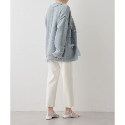 Whim Gazette(ウィム ガゼット)のTWEEDYニットジャケット2通販