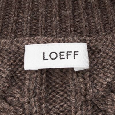 LOEFF(ロエフ)の＜LOEFF＞ウール ケーブル クルーネックニット通販