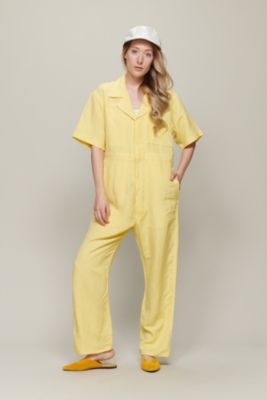 MAISON EUREKA COOL LINEN S／S JUMPSUIT