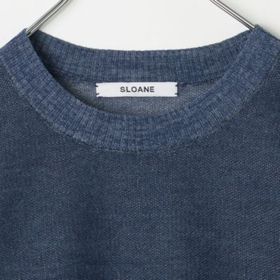 新品 スローン シアー半袖クルーネックニット LEE掲載 SLOANE(スローン)の【高山都さんセレクト】シアー半袖クルー